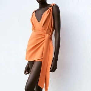 Zara Orange Romper